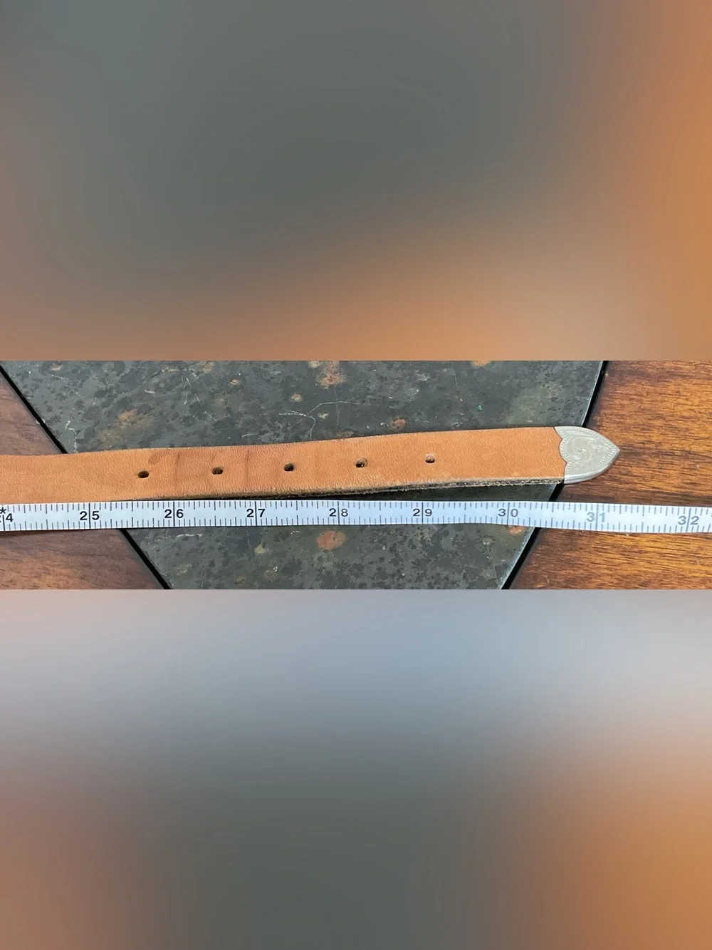Brown Leather Concho Belt - Picture 9 of 9